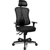 Topstar Drehstuhl Headpoint SY - schwarz mit Armlehnen.
