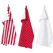 Homescapes GESCHIRRTÜCHER Polka Dots, 3er-Set, 100% Baumwolle