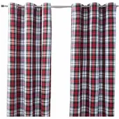 Homescapes ÖSENVORHANG Schottenkaro Macduff blickdicht 2er-Set, 137/182 cm