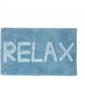 Homescapes BADEMATTE Relax blau 50/80 cm, 100% Baumwolle