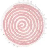 Homescapes BADEMATTE Spiral 60 cm, Baumwolle