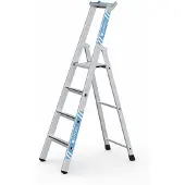 Zarges gebördelte Stehleiter Saferstep S eloxiert 4 Stufen