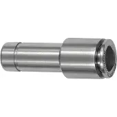 RIEGLER Gerade Steckverbindung, Nippel 8 mm, red., Schlauch-Ø 4, ES1.4404