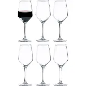 Vicrila Weinglaser Grigio - 6x Stuck - fur Rot- und Weiswein - 440 ml