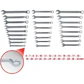 Ks Tools 517.0099, Edelstahl, Chrom-Vanadium-Stahl, Gerade, 26,27,23,21,15,6,8,9,10,11,12,13,14,16,17,18,19,20,22,24,25,28,30,32 mm, 5,96 kg, 25 Stück(e)