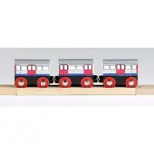 Tidlo Holz U-Bahn Zug - Spielzeugzug für Kinder