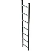 Zarges Schachtleiter 300mm lichte Breite Edelstahl, 15 Sprossen