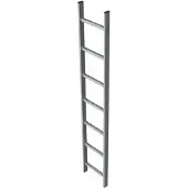Zarges Schachtleiter 400mm lichte Breite 7 Sprossen Stahl verzinkt