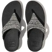Original Brands Sandalen Lulu Shimmerweave Toe-Post Damen Black Mix-Schuhgröße 39