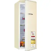 Exquisit Retro Vollraumkühlschrank 225 l | Energieklasse C | leise 37 dB | 54,5 cm schmal | LED-Beleuchtung | RKS325-V-H-160C Magnolienweiss