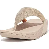 Original Brands FitFlop Lulu Geo Glitz Sandale mit Zehenband, Farbe: GOLD, Größe: 41
