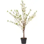 Homescapes KUNSTBAUM Blüten creme, 135 cm