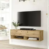 Dmora TV-Möbel Ananke 100x31,6x29,1h cm Braun, 5 Regale