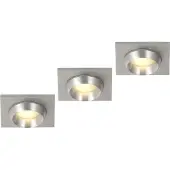 Globo Deckenstrahler Wohnzimmer Einbaustrahler Deckenleuchte 3er Set 12270-3