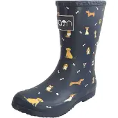 Rajn Dogs Kinder Gummistiefel mit Hundemotiv Dunkelblau (Navy), UZS515-NAVY