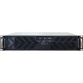 Chieftec UNC-210T-B, Rack, Server, Schwarz, ATX, micro ATX, SECC, 2U