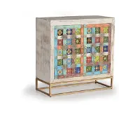 GINER Y COLOMER Tangier Sideboard aus Mangoholz, 90 cm x 90 cm x 40 cm
