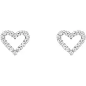 Daniel Wellington - Glittering steel earrings Heart with cubic zirconia Mirelle DW00401610