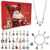 Sonstiges Adventskalender 2024 für Mädchen Teenager Armband Halskette Weihnachtsschmuck