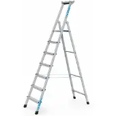 Zarges genietete Stehleiter, eloxiert XLstep S 7 Stufen
