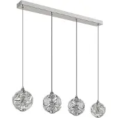 Globo Hängeleuchte Metall verchromt, LED