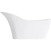 Steinberg Serie 490 Badewanne, freistehend, oval, 1690x750mm, SOLIDSurface, Mattweiß, 4908600W