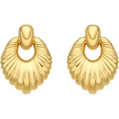 Luxenter Ohrringe mit 18 Karat Gelbgold-Finish – Rajba