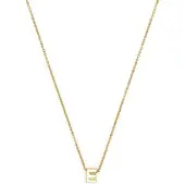 Luxenter Halskette mit 18-karätigem Gelbgold-Finish – Alphabet