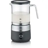 Graef MS802, Automatischer Milchaufschäumer/-wärmer, Schwarz, Edelstahl, Glas, 250 ml, 400 ml, Heiß & Kalt