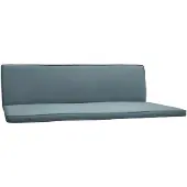 Beautissu Hollywoodschaukelauflage 3 Sitz 2er Set Loft HS, 180x50cm, Taubenblau