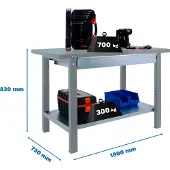 Simonwork (bancos De Trabajo) Bt6 Pro Box Metallregal 830x1800x730 Mm