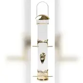 Chefgastro Vogelfutterständer Strend Pro hängend HxB 44x7cm 430ml, Vogelfutterhaus, Vogelfutterstelle, Vogelfuttersäule