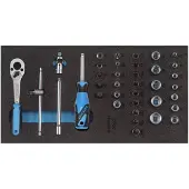 Gedore 1500 CT1-20 Steckschlüssel-Sortiment 1/4" in Check-Tool-Modul, 2308967