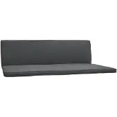 Beautissu Hollywoodschaukelauflage 3 Sitzer 2er Set Loft HS, 180x50cm, Grau