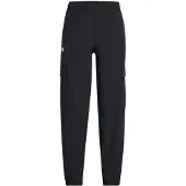 Under Armour UA Rival Cargohose für Mädchen, gewebt, schwarz YLG