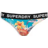 Superdry für Damen. W3010401A Classics Bikiniunterteil mehrfarbig (L), Strandbekleidung, Recyceltes Polyester, Nachhaltig