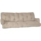 Beautissu Sitzkissen für Hollywoodschaukel Flair HS, 180x50x8cm, Natur