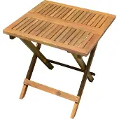 Spetebo Tisch klappbar - Akazie- Beistelltisch