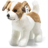 Steiff Terrie Hund 17, weiß/braun, stehend