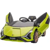 HOMCOM Kinder Elektroauto, 12V Elektrisch Kinderfahrzeug mit 2,4G-Fernbedienung