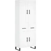 vidaXL Highboard Weiß 69,5x34x180 cm Holzwerkstoff