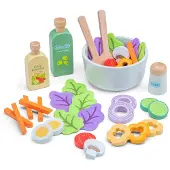 Woet Salatset Junior Holz 36-teilig