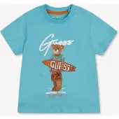 GUESS T-Shirt N6GI04 K8HM4 Blau Regular Fit