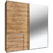 Wimex Schwebetürenschrank Kleiderschrank Level 2-türig plankeneiche 200cm