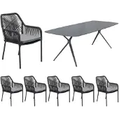 LC Garden Bari/Stilo Gartenmöbel-Set 7tlg
