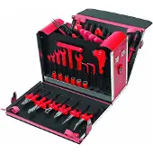 Cimco 1.000 V, Leder-Werkzeugkoffer, Elektrosicherheit, 1 Stk.
