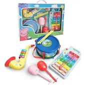 Reig Musicales Drum Saxophone And Maracas Set Xylophon