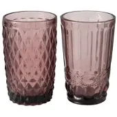 Boltze Trinkglas Aurora 2er Set in rosa | Gr.: onesize