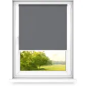 Time4blinds - Verdunklungsrollo ohne Bohren - Helles Anthrazit - Links, 900x1200mm