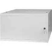 Stalflex Serverschrank 19" 6U, 450mm, Volltür, grau